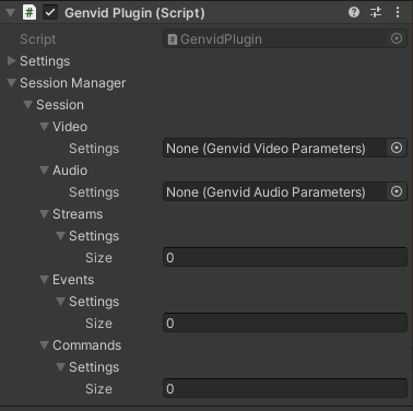 Genvid Plugin Session inspector view