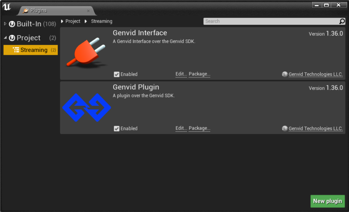 Genvid plugins.