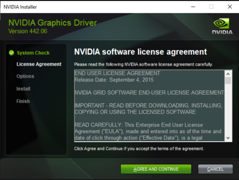 NVIDIA Driver Download and Run