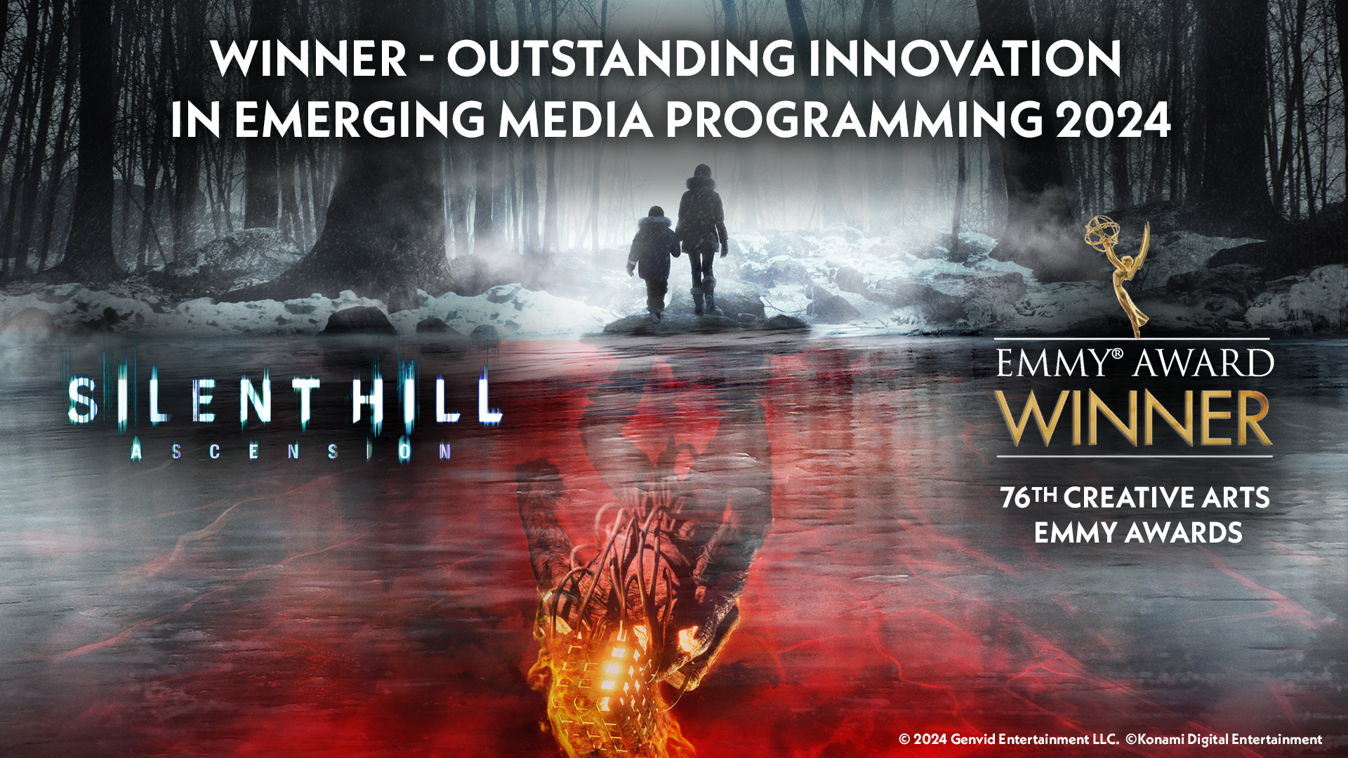 SILENT HILL: Ascension wins the 2024 Emmy Award for Outstanding Innovation in Emerging Media Programming