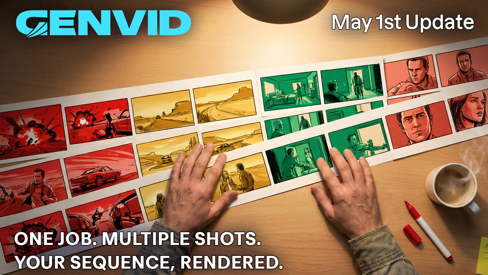 One Job. Multiple Shots. Your Sequence, Rendered.