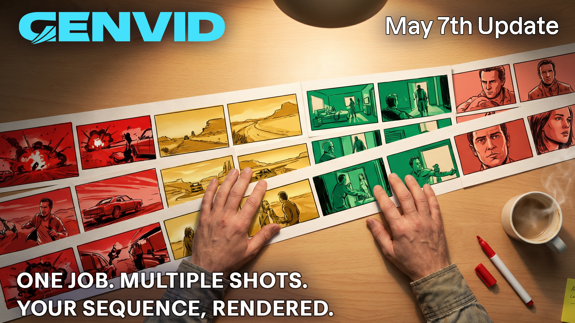 One Job. Multiple Shots. Your Sequence, Rendered.